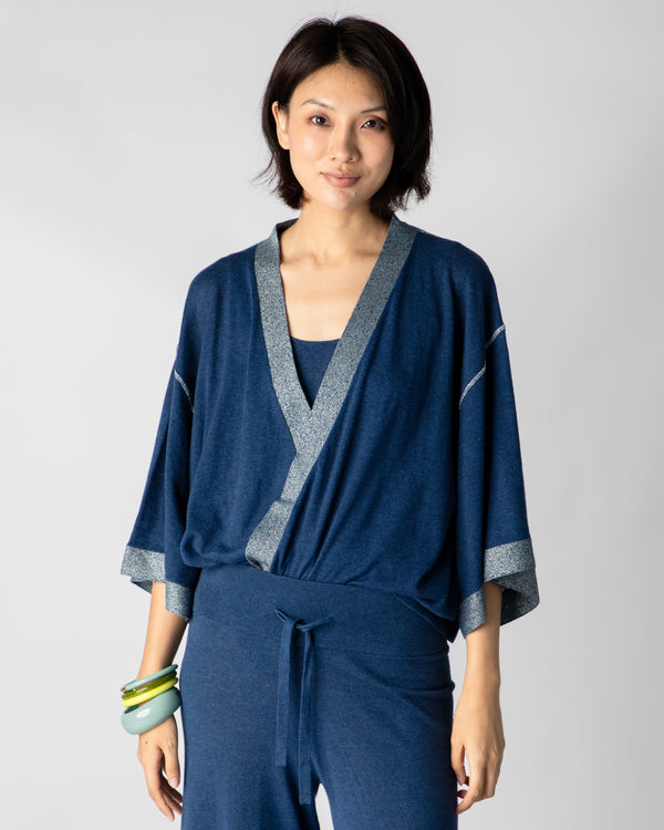 Georgina Short Kimono - Indigo Denim