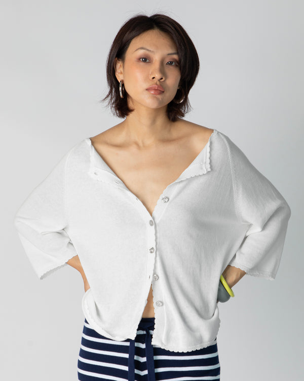 La Bretagne Cardigan - White
