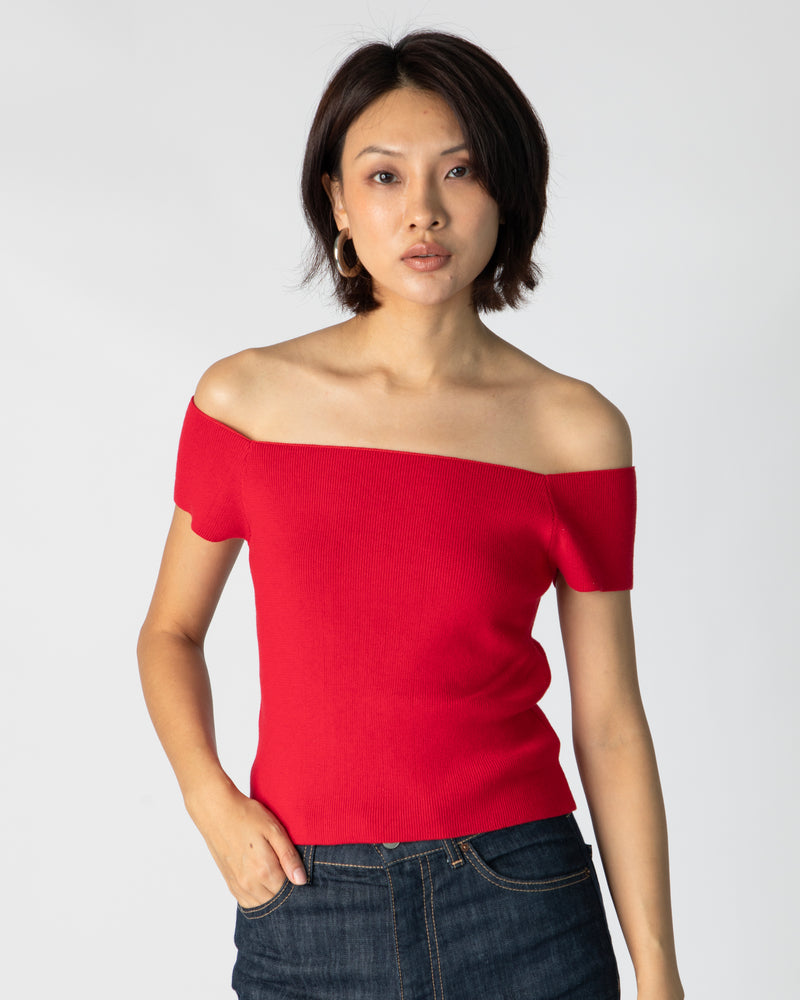La Bretagne Top - Cherry Red