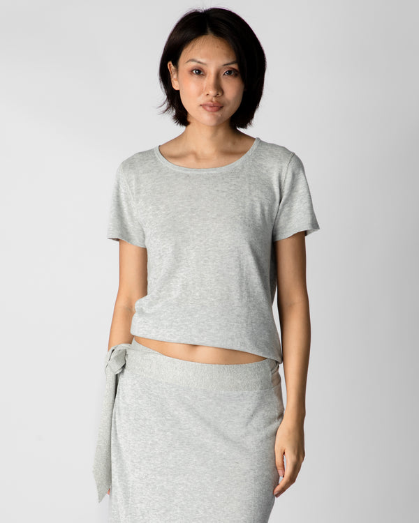 Marcelle T-Shirt (Round Neck) - Woodsmoke