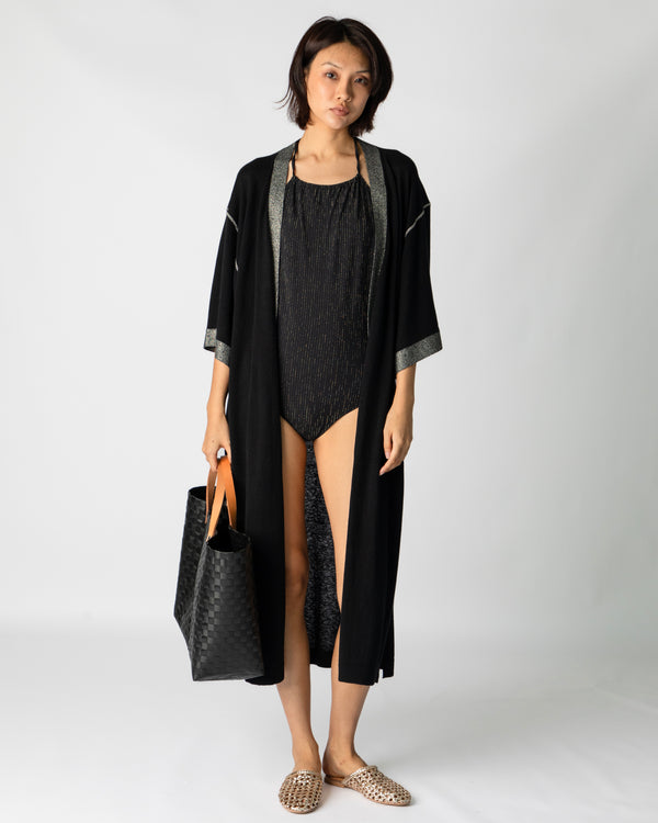 Georgina Long Kimono - Pitch Black