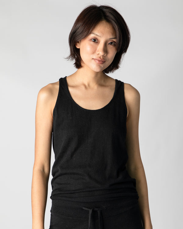 Marcelle Tank Top - Pitch Black