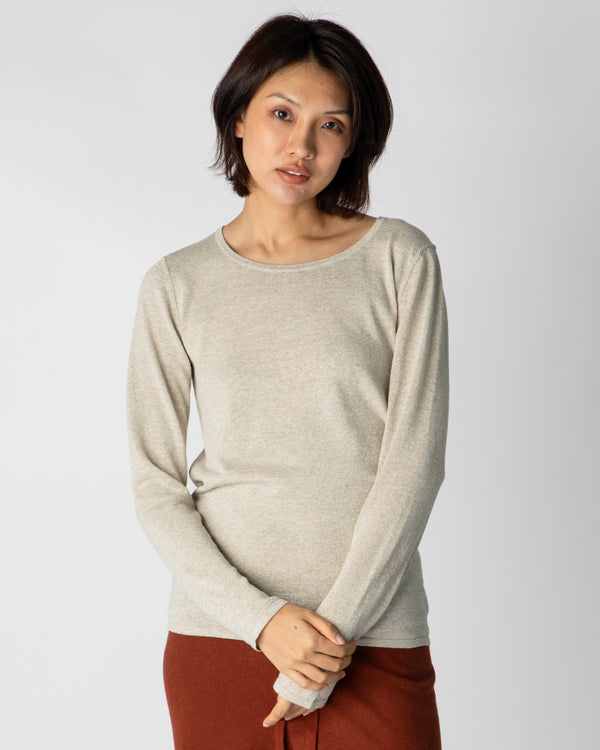 Marcelle Long T-Shirt (Round Neck) - Gold