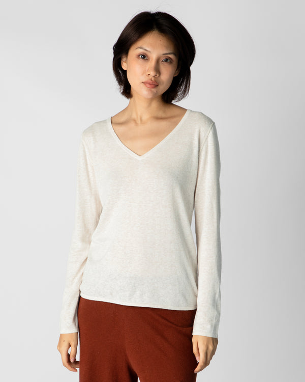 Marcelle Long T-Shirt (V-Neck) - Calico