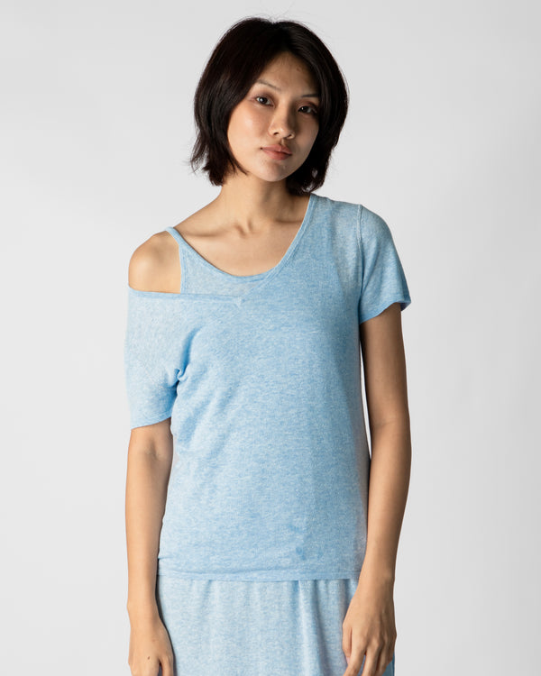 Marcelle T-Shirt (V-Neck) - Clear Sky