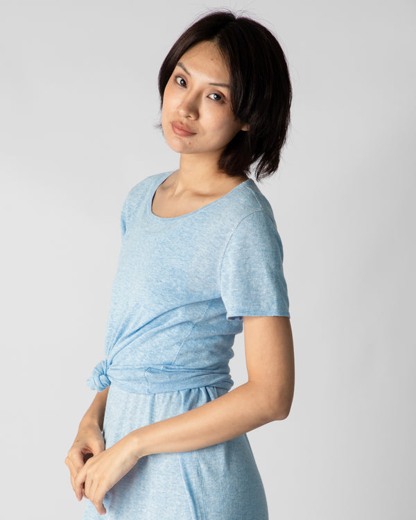 Marcelle T-Shirt (Round Neck) - Clear Sky