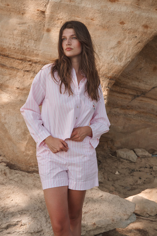 Short Dan - Pink Stripes