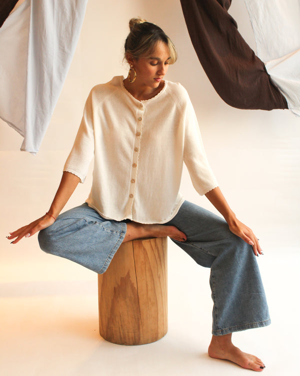 Capri Cardigan - White