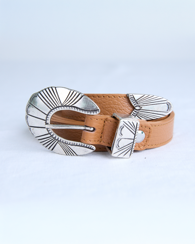 Ornella Leather Belt - Camel