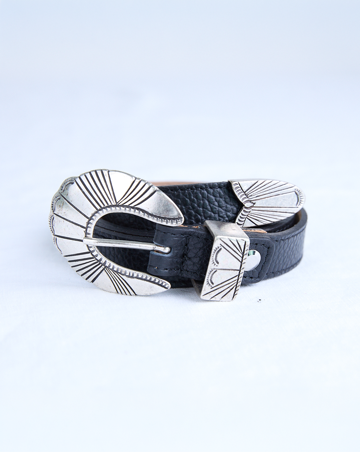 Ornella Leather Belt - Noir