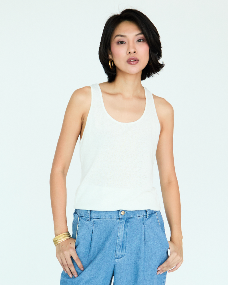 Marcelle Tank Top - White