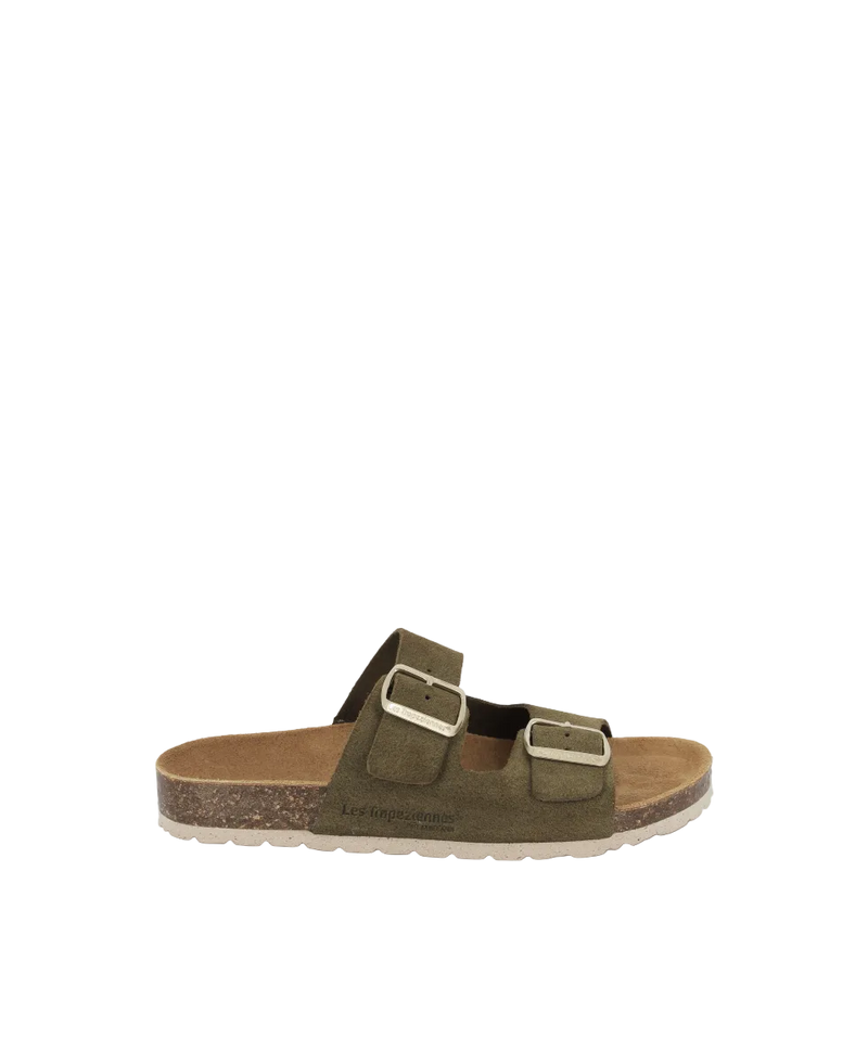 Zatix Mules - Suede Kaki