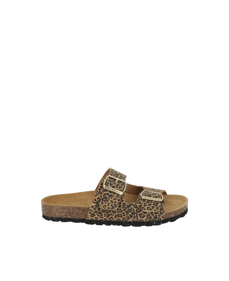 Zatix Mules - Suede Leopard