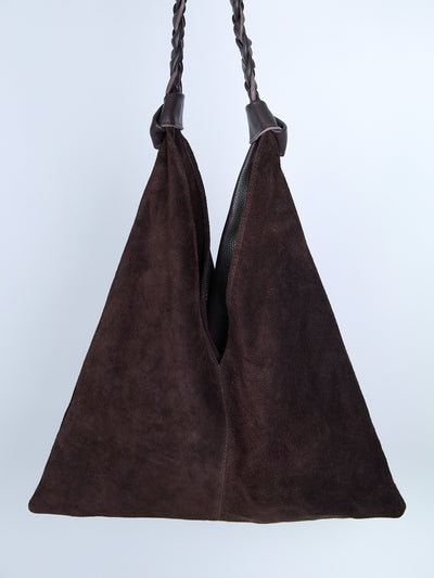 The Fanny Suede Bag - Choco Foncé